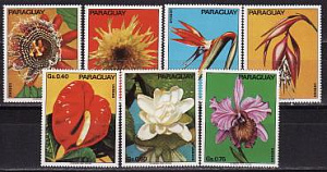 Парагвай, 1973, Цветы, 7 марок